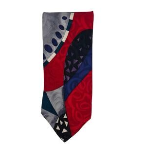 Chez Roffe - Men’s Tie 56” Long - Geometric Modern Design - Silk Necktie